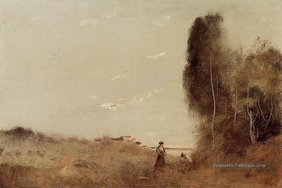 Matin au bord de l’eau romantisme Jean Baptiste Camille Corot Peintures à l'huile